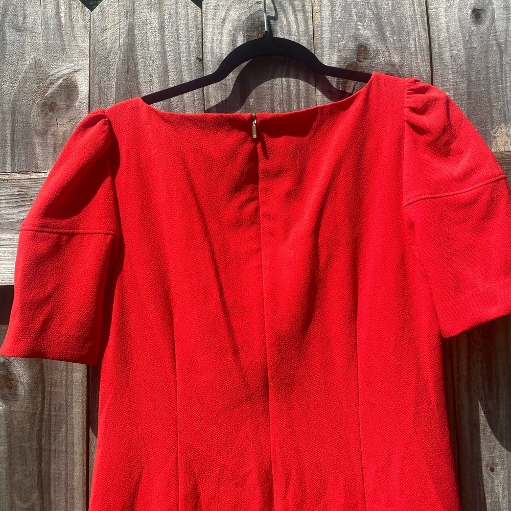 Trina Turk Red Midi Shift Dress - Picture 7 of 8